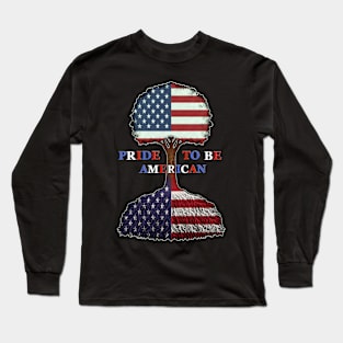 Pride to be American I love Merica Long Sleeve T-Shirt